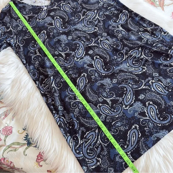 J JILL Wearever Knit Paisley Dress - Picture 12 of 16